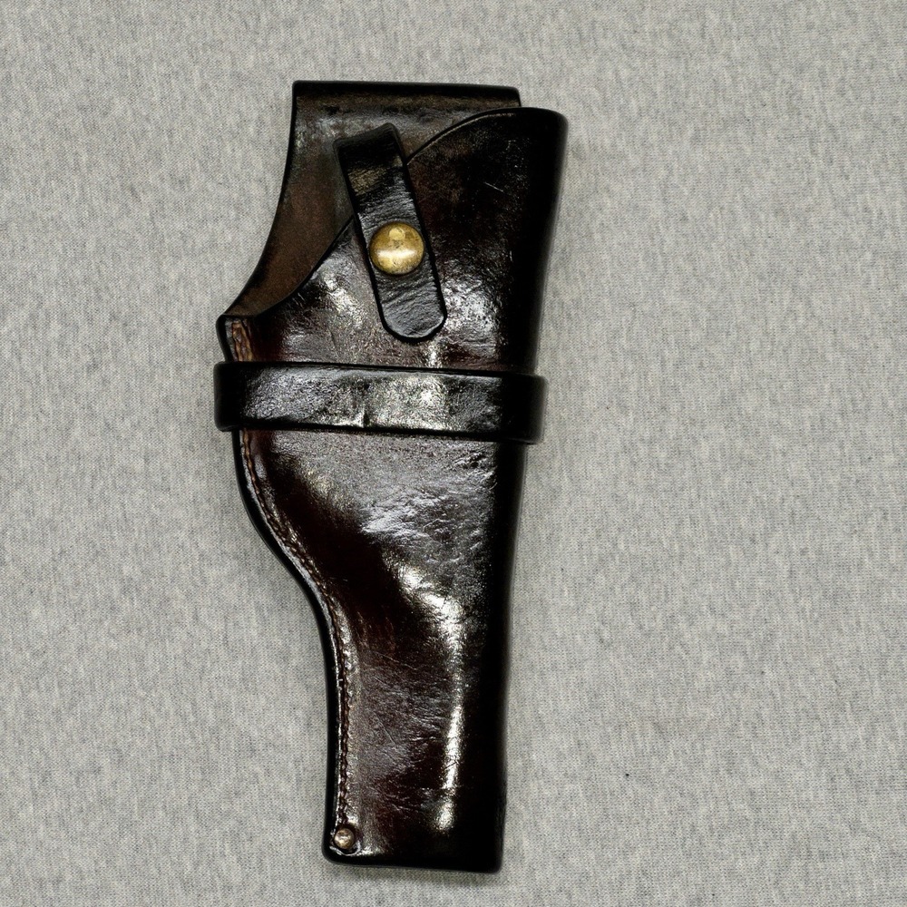 Vtg Sport King 4.5 Leather Holster Barbs Sporting Goods Oregon Snap Front‎